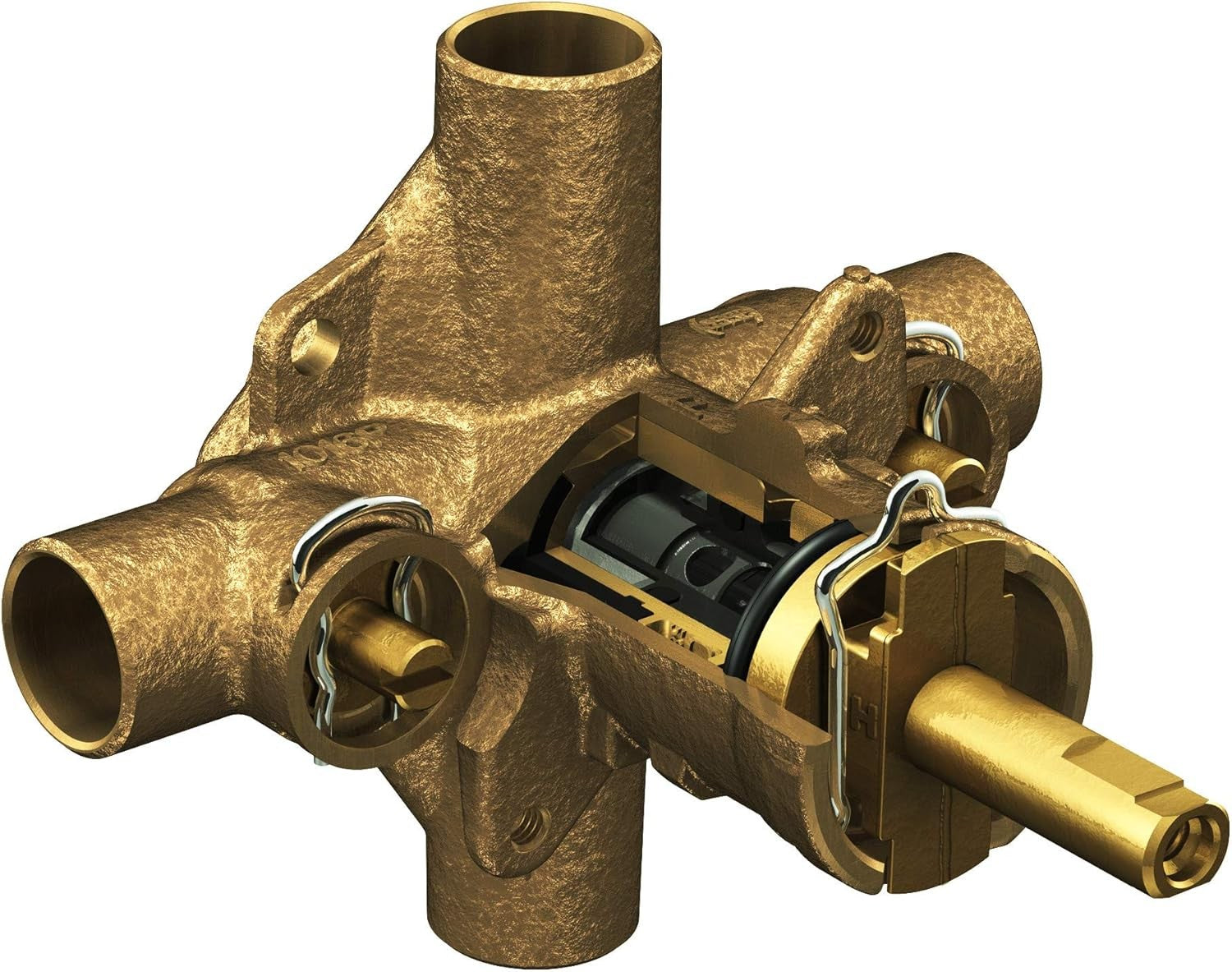 Moen 8371HD 1/2"  PosiTemp Pressure Balancing Shower Valve with Stops Sweat CC