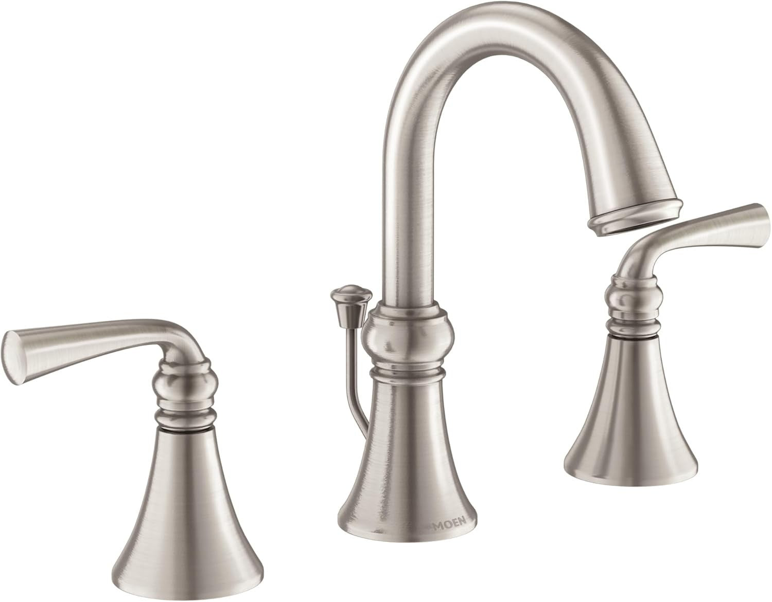 Moen WS84855SRN Weatherly Widespread Bathroom Faucet - Brushed Nickel