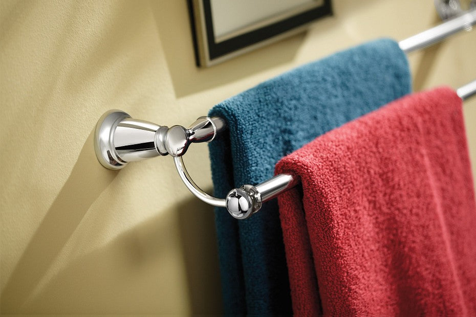 MOEN Y2622CH Banbury 24" Double Towel Bar Modern Bathroom - Chrome