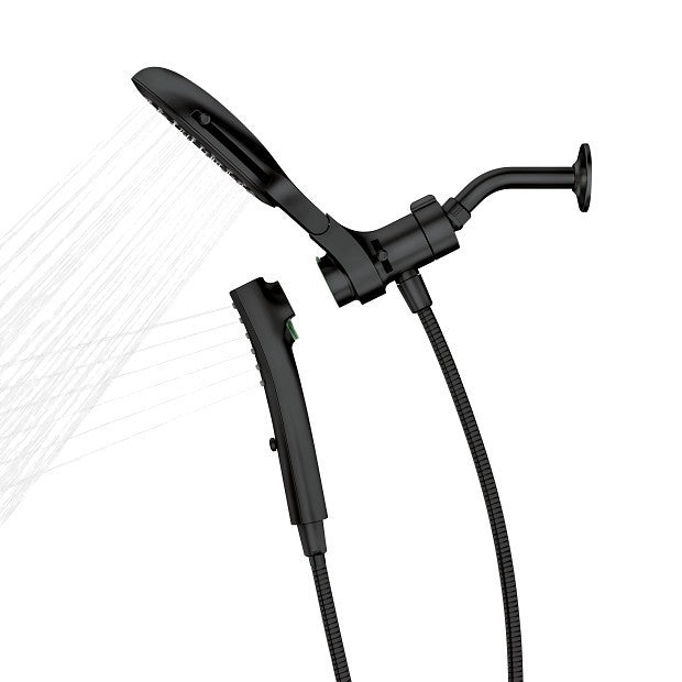 Moen 220C3EPBL Verso Multi Function 7" Diameter Spray Shower Head - Matte Black