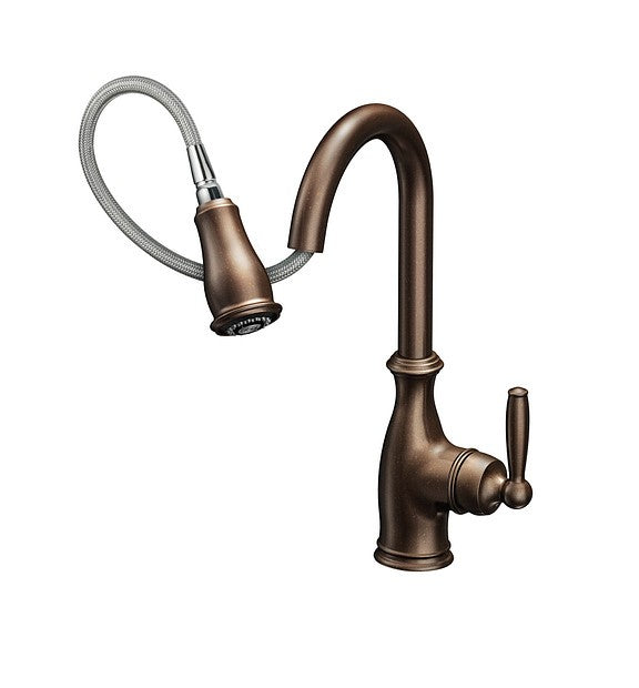 Moen 7185ORB Brantford Pull-Down Sprayer Kitchen Faucet - Oil Rubbed Bronze