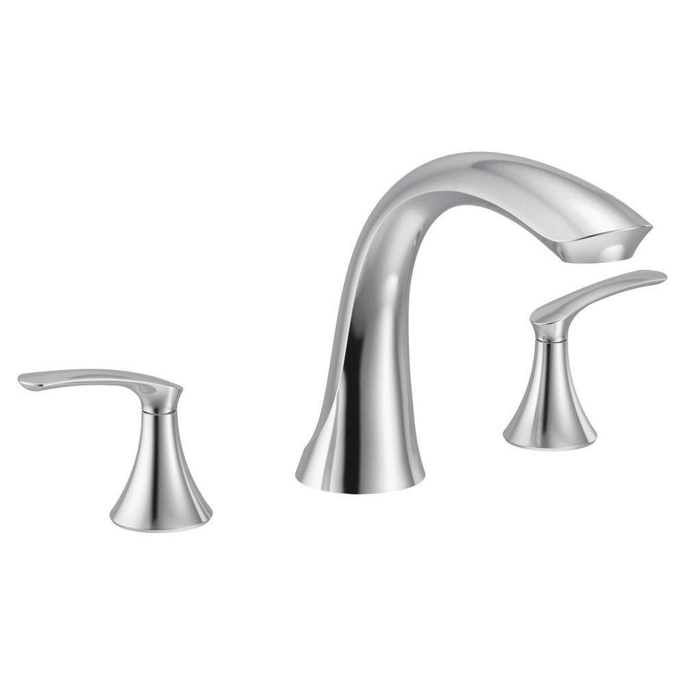 Moen T523 Seena Chrome Two Handle Roman Tub Faucet