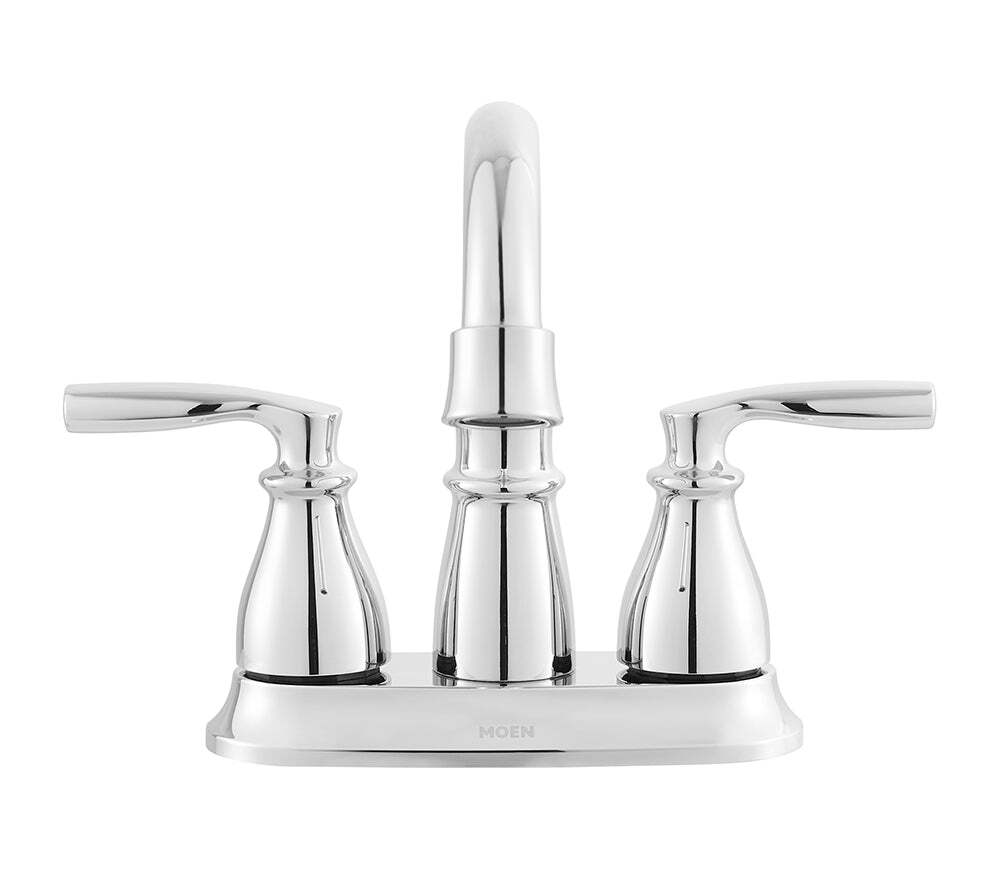 MOEN 84537 HILLIARD POLISHED CHROME 2-HANDLE HIGH ARC CENTERSET BATHROOM FAUCET