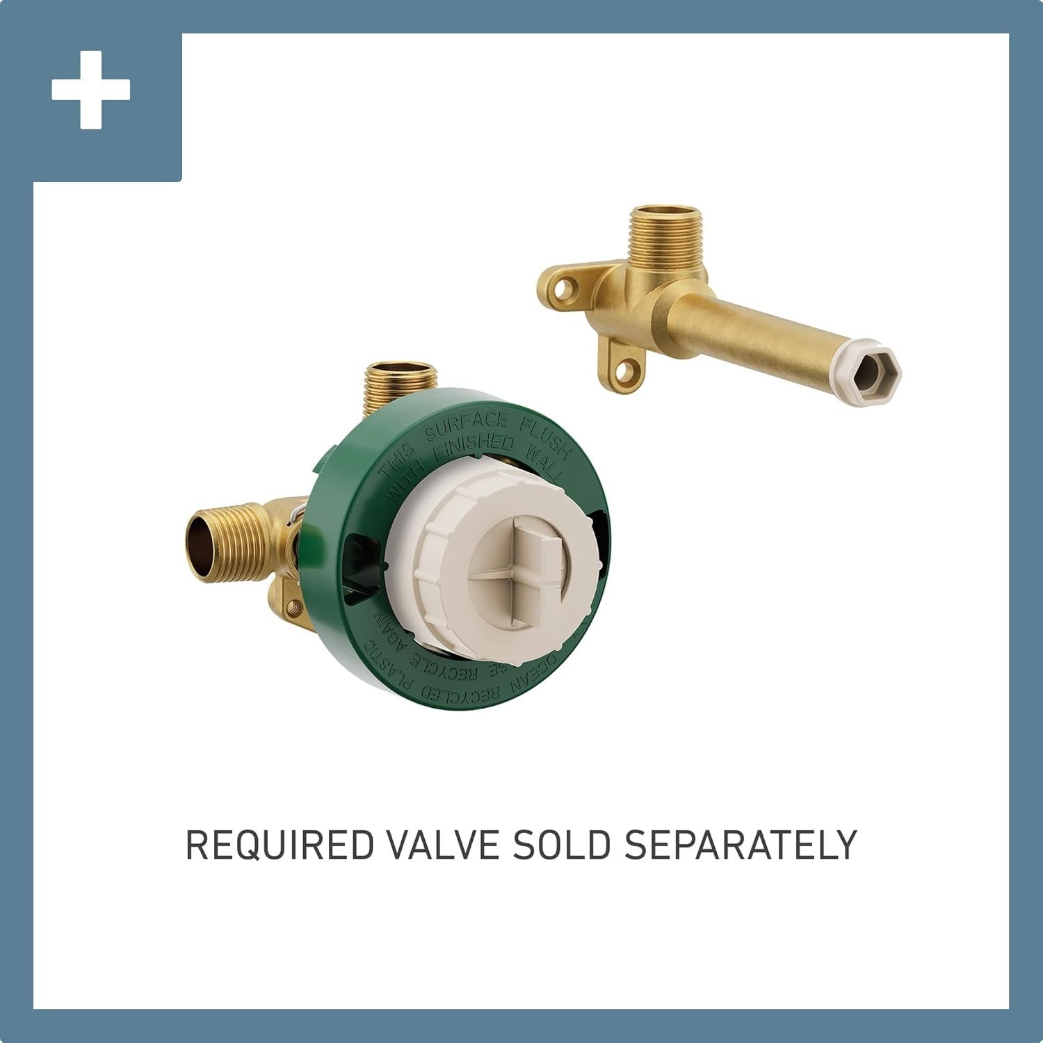 Moen WT691BN Voss Single Lever Handle Wall Mounted Tub Filler Brushed Nickel