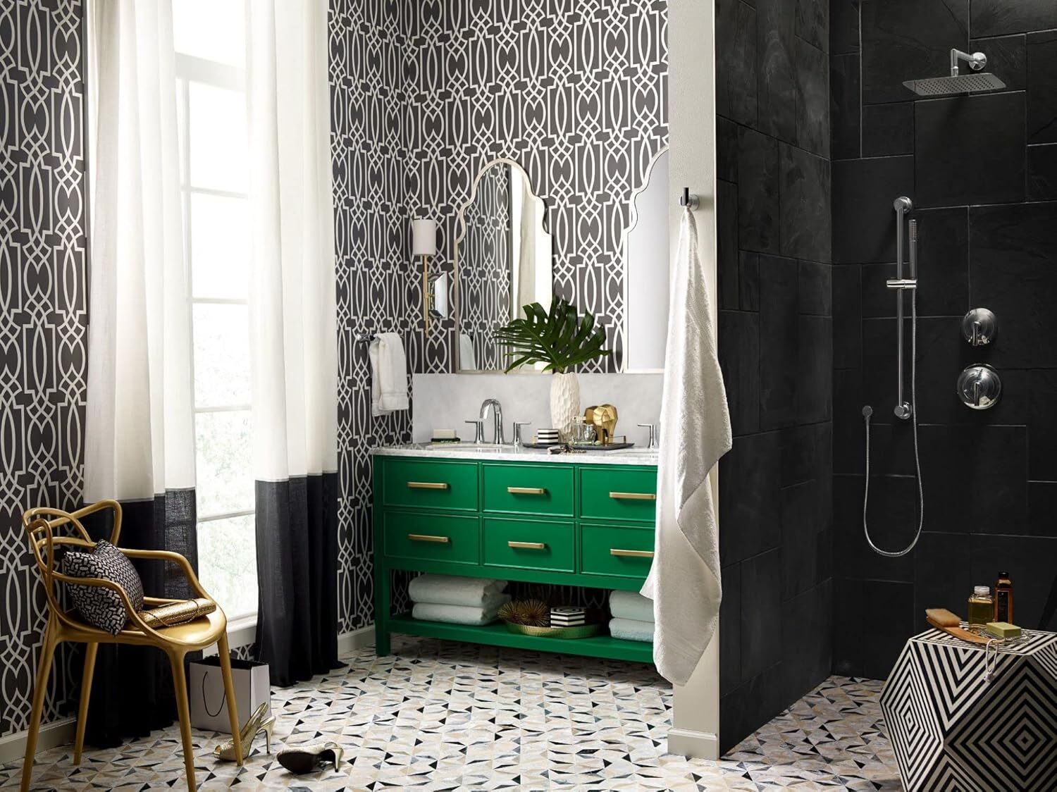 Moen 3887EP Handshower Handheld Shower 30" Slide Bar 69" Metal Hose Chrome