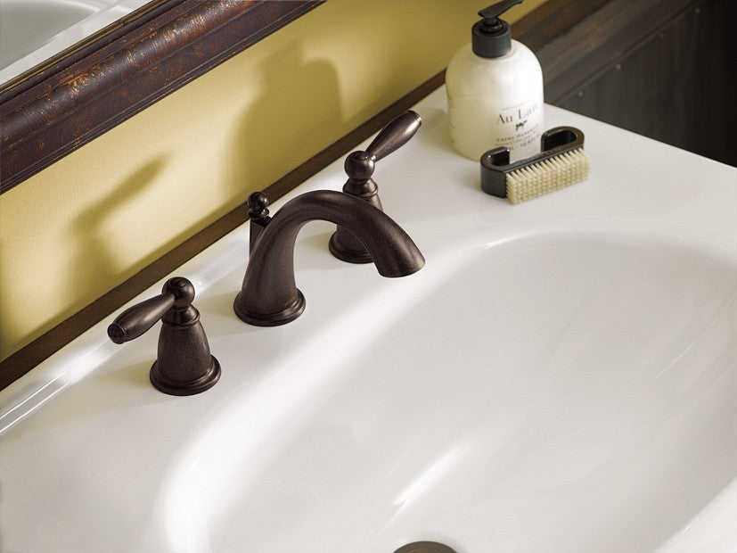 Moen T6620ORB Brantford 1.2 GPM Widespread Bathroom Faucet - Oil Rubbed Bronze