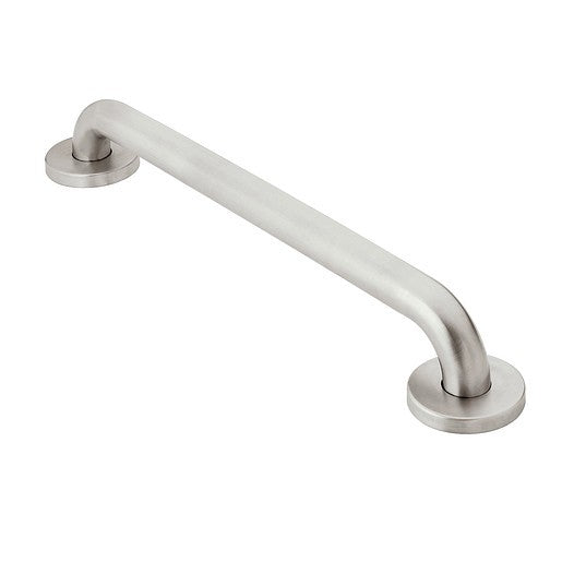 Moen R8712P Home Care 12" Peened Concealed Screw Grab Bar - Stainless Steel