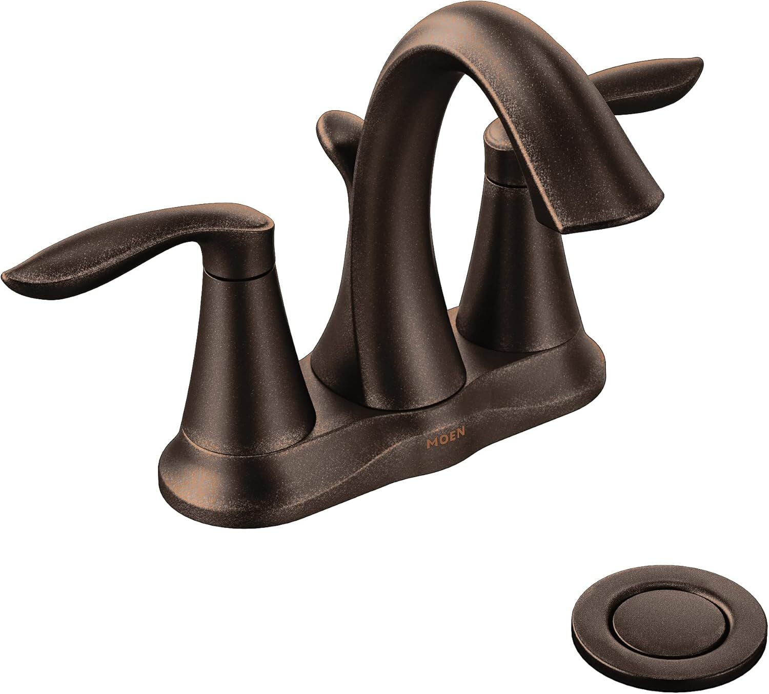 Moen 6410ORB Eva 2 Handle High Arc Bathroom Faucet Oil Rubbed Bronze