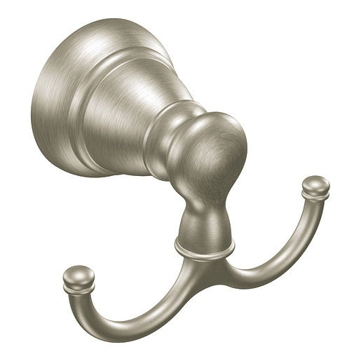 MOEN Y2603BN Banbury Bathroom Double Robe Hook - Brushed Nickel