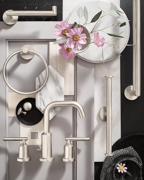 Moen Y5722BN 24" Arlys Double Towel Bar Holder - Brushed Nickel