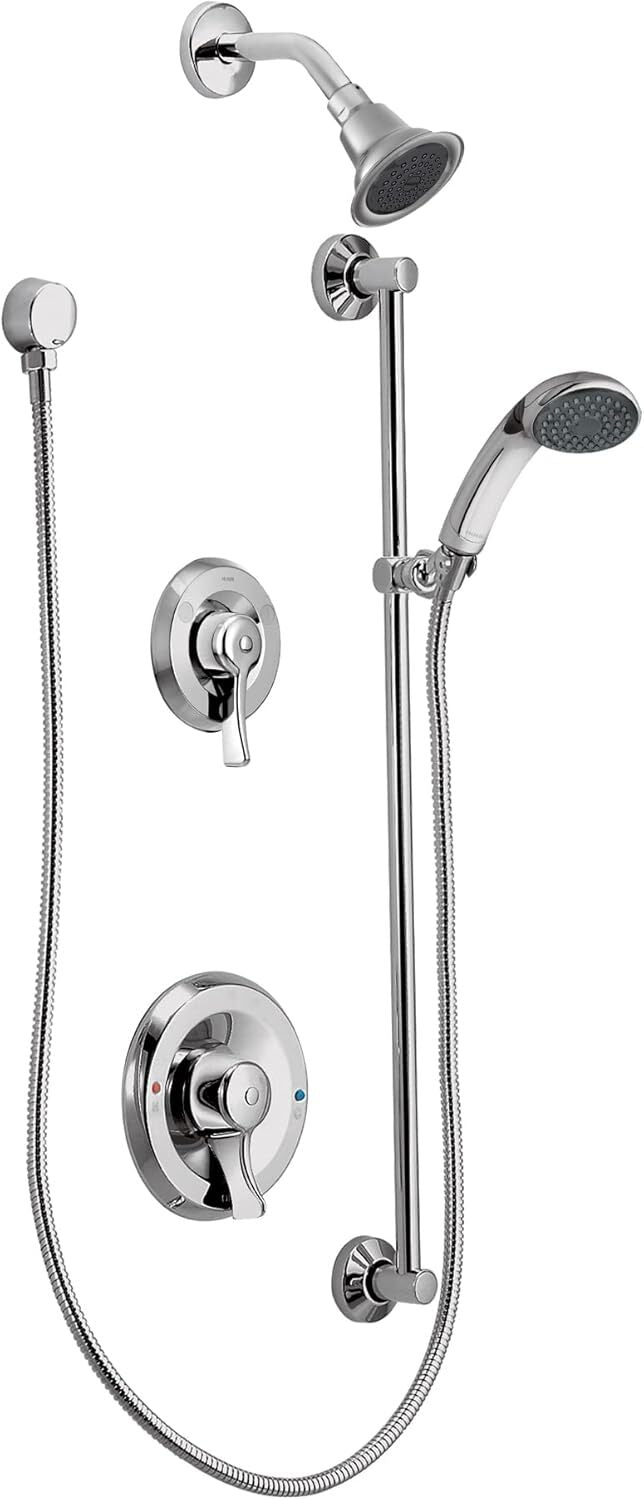 Moen 8342 M-Dura Showering Commercial Posi-Temp Two-Handle Shower w/Valve
