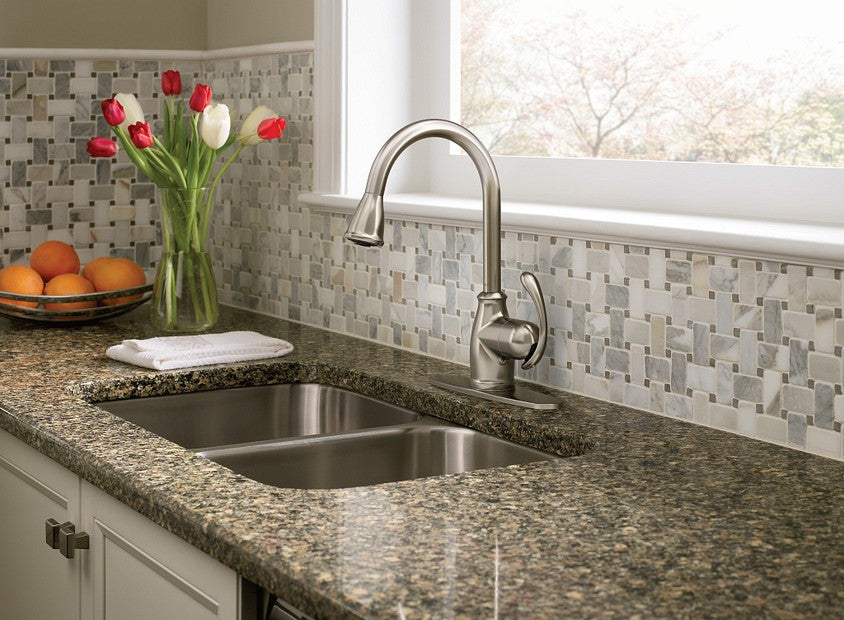 Moen CA87055SRS Terrace 1-Handle High Arc Kitchen Faucet - Spot Resist Stainless