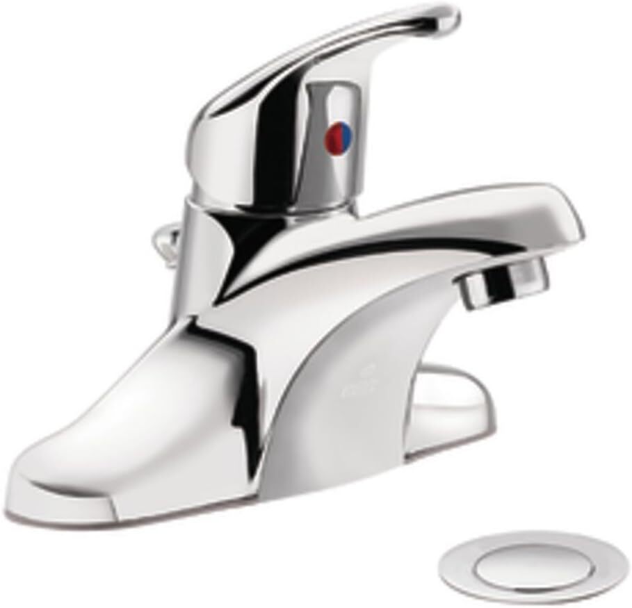 Moen CFG CA40711 Cornerstone 1-Handle Bathroom Faucet w/ DRAIN - Chrome