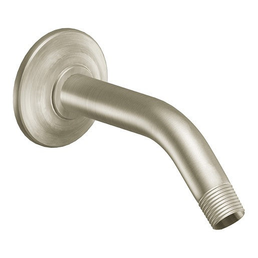 Moen S177BN 6" Shower Arm & Flange from the Icon Collection - Brushed Nickel