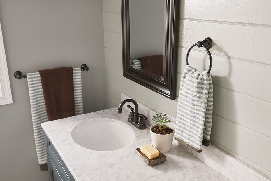 MOEN Y2686BRB Banbury Towel Ring - Mediterranean Bronze