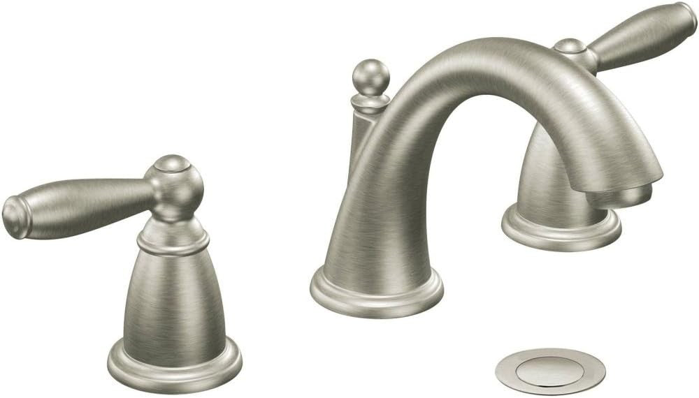 MOEN T6620BN Brantford Brushed Nickel Widespread 2-Handle Bathroom Faucet Trim