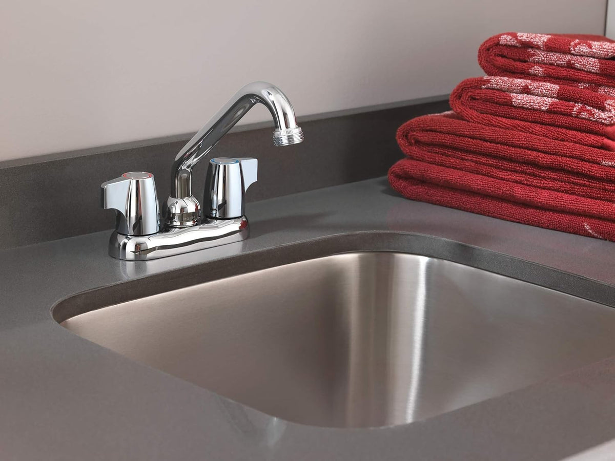 Moen 74998 Chateau Mini Blade 2-Handle Laundry Faucet 1/2" Connection - Chrome