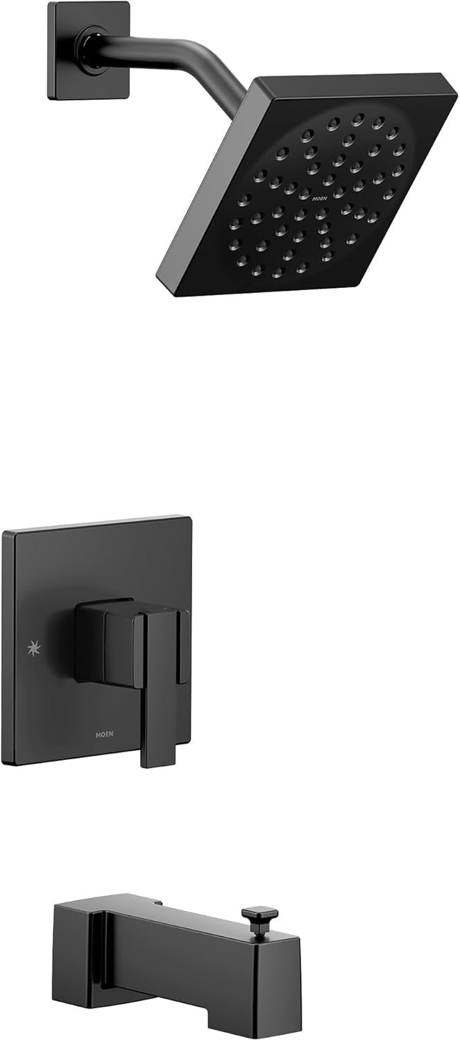 Moen UTS3713EPBL 90-Degree M-CORE 3-Series Tub & Shower Trim Kit - Matte Black