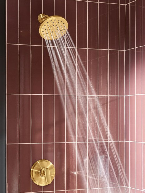 Moen 220R7BG Verso 7" Infiniti Dial Round Rain Shower Head - Brushed Gold