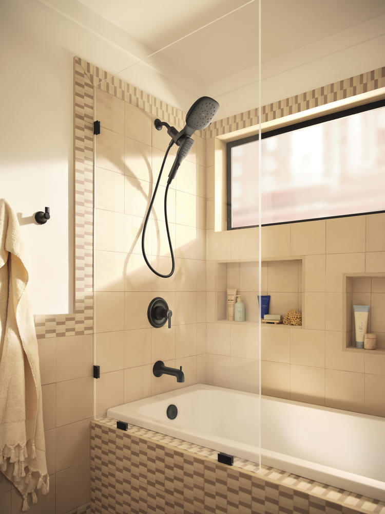 Moen ZYLA Tub & Shower Faucet w/ MAGNETIX 82140BL Matte Black Finish