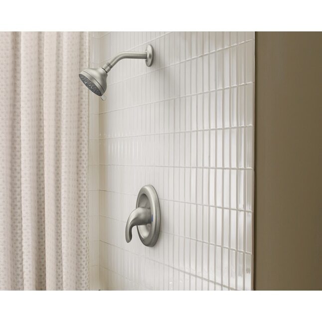 Moen 82604SRN Brushed Nickel Adler 1 Handle Shower Finish Faucet 1 1-Spray Valve