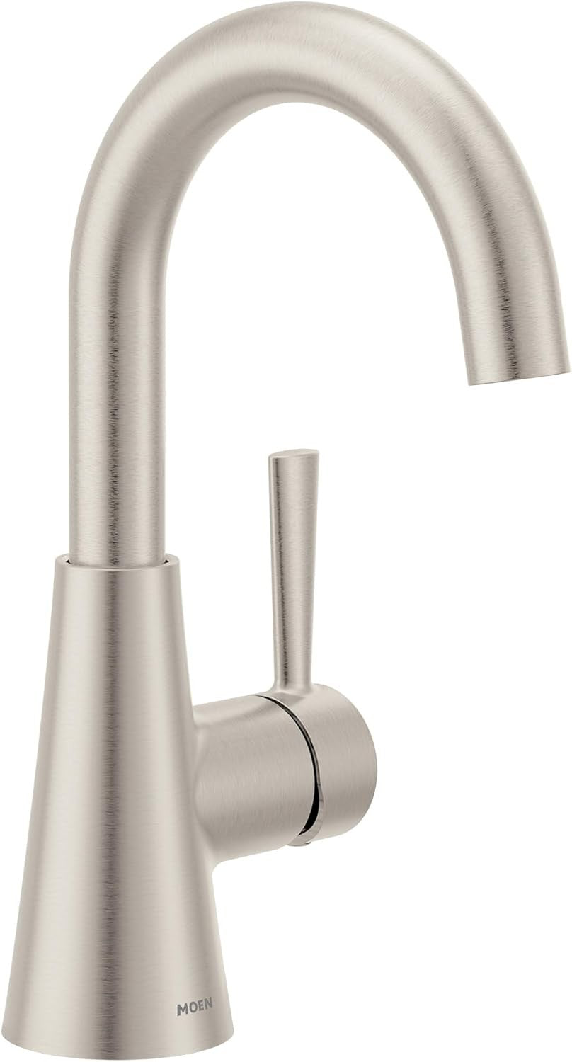 Moen 84021SRN Ronan 1-Handle Bathroom Sink Faucet - Spot Resist Brushed Nickel