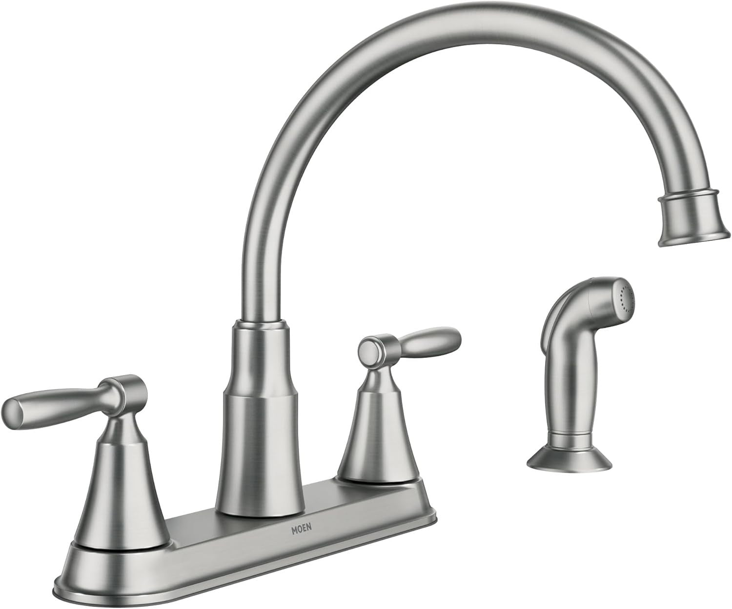 Moen 87048SRS Hutchinson Kitchen Faucet With Side Sprayer- Spot Resist Stainless