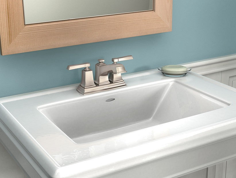 Moen Boardwalk 84800SRN Two-Handle 4" Centerset Bathroom Faucet - Brushed Nickel