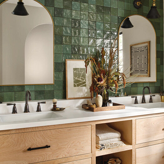 MOEN 84947BRB Banbury 8 in. Widespread Bathroom Faucet in Mediterranean Bronze