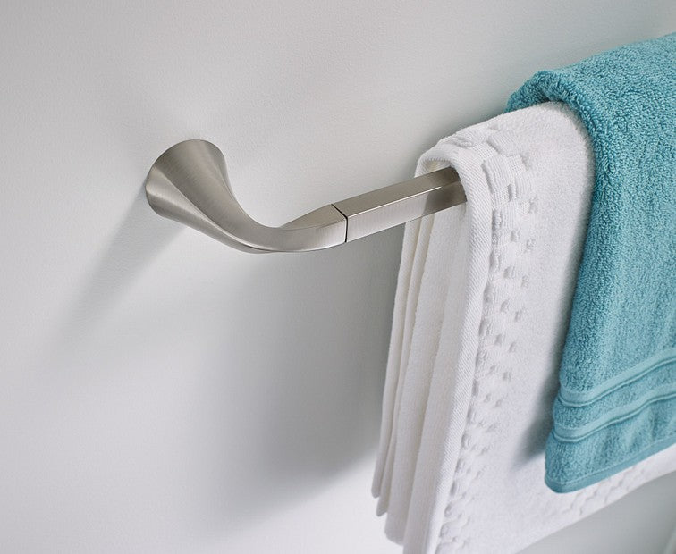 Moen Y1224BN Oxby Collection 24" Towel Bar - Brushed Nickel