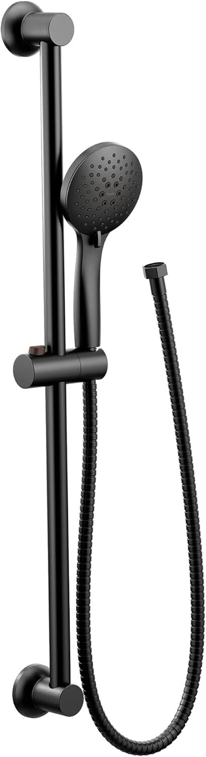 Moen 3558EPBL 5 Function Handheld Shower Eco-Perform. 30" Slide Bar Matte Black