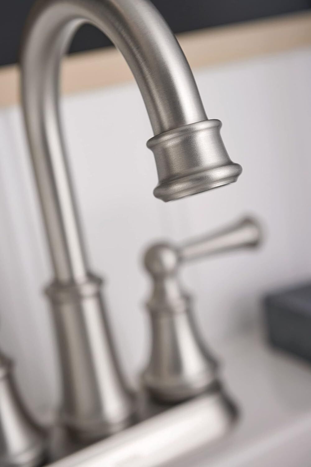 Moen 84162SRN Brecklyn Two-Handle High Arc Bathroom Faucet - Brushed Nickel