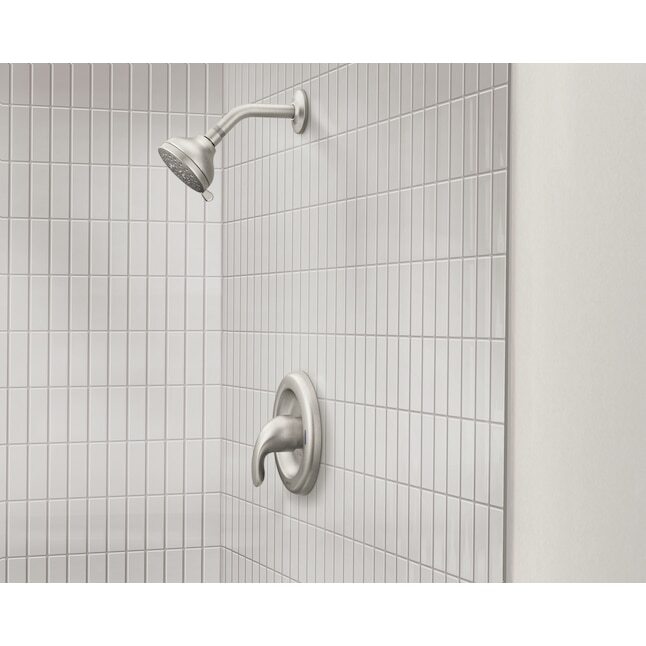 Moen 82604SRN Brushed Nickel Adler 1 Handle Shower Finish Faucet 1 1-Spray Valve