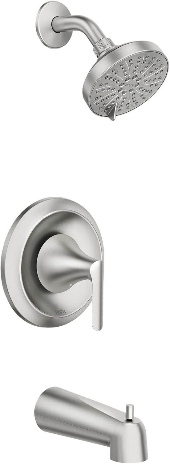 MOEN 82518SRN Findlay Posi-Temp Tub & Shower Faucet - Spot Resist Brushed Nickel