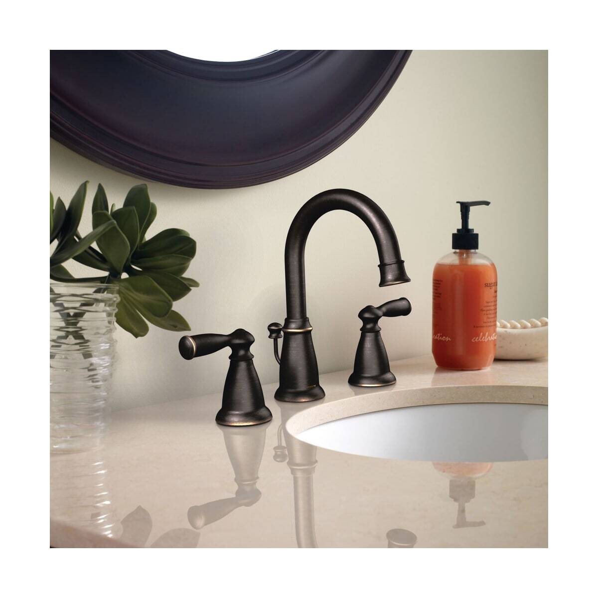 Moen Banbury 8 in. WS84924 Double Handle High Arc Bathroom Faucet Chrome