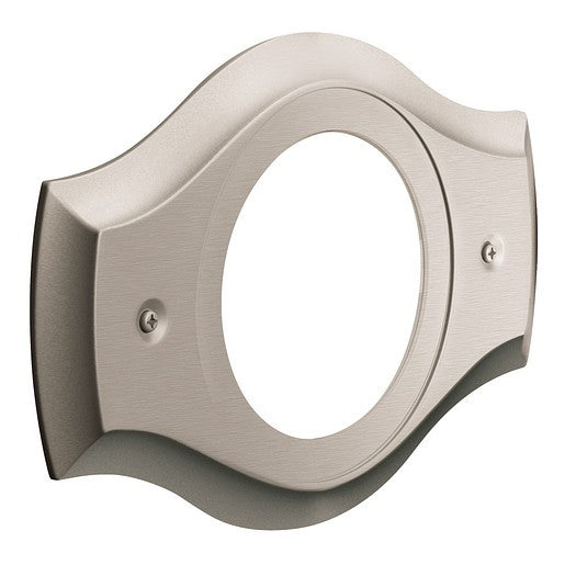 Moen 1920BN Remodeling Cover Plate for 2-3 Handle Tub & Shower - Brushed Nickel