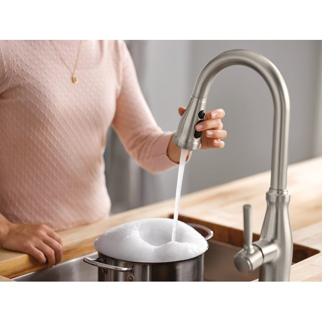 Moen 87161SRS Stableton Pull-Down Kitchen Faucet Sprayer - Spot Resist Stainless