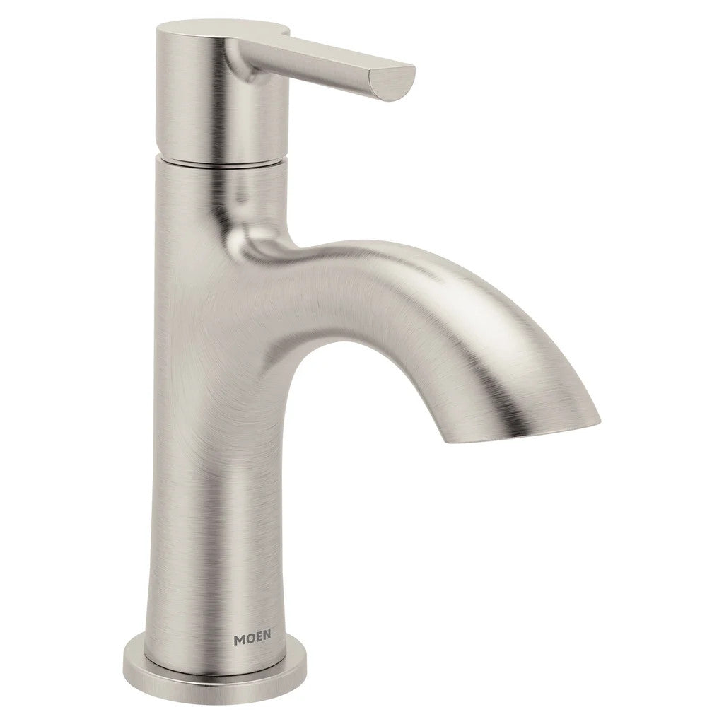 Moen 84577SRN Idris Bathroom Faucet & Push Down Drain - Brushed Nickel