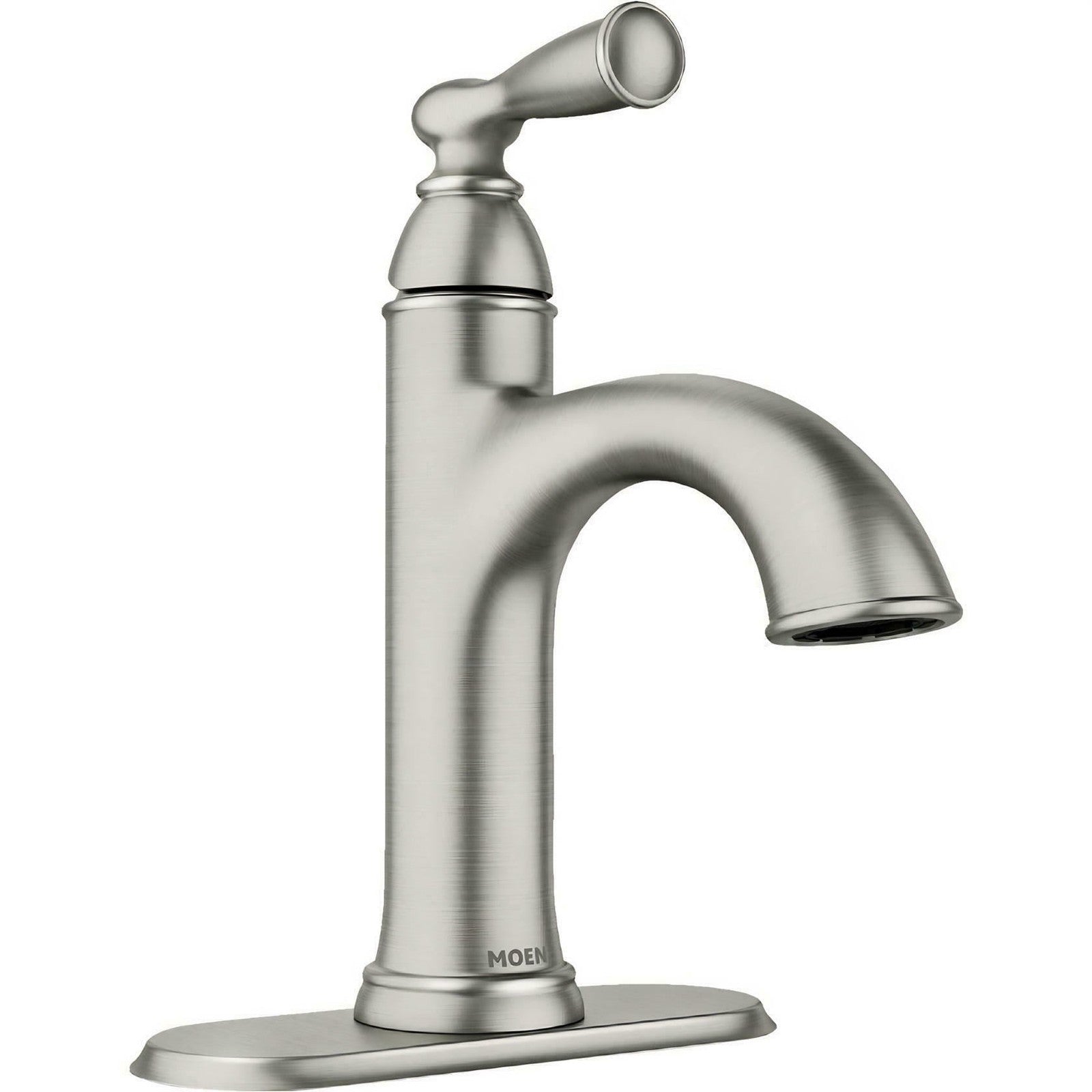 Moen 84945SRN Banbury 1-Hole 4" Centerset Bathroom Faucet - Brushed Nickel