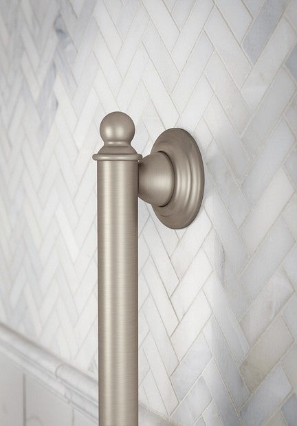 Moen YG2224BN Brantford Safety 24" Designer Bathroom Grab Bar - Brushed Nickel