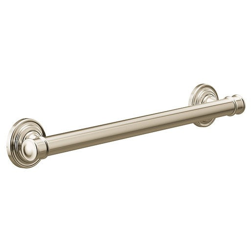 Moen YG6418NL Belfield 18" Bathroom Safety Grab Bar - Polished Nickel