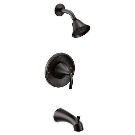 Moen T2743EPBL Glyde Posi-Temp Tub & Shower Trim Kit - Matte Black