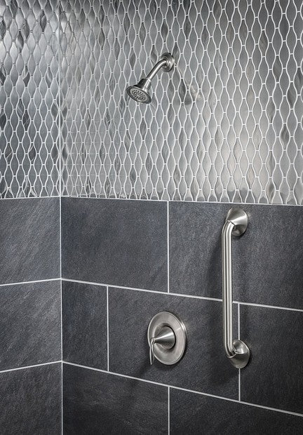 MOEN YG2812BN Eva 12 Inch Designer Grab Bar - Brushed Nickel