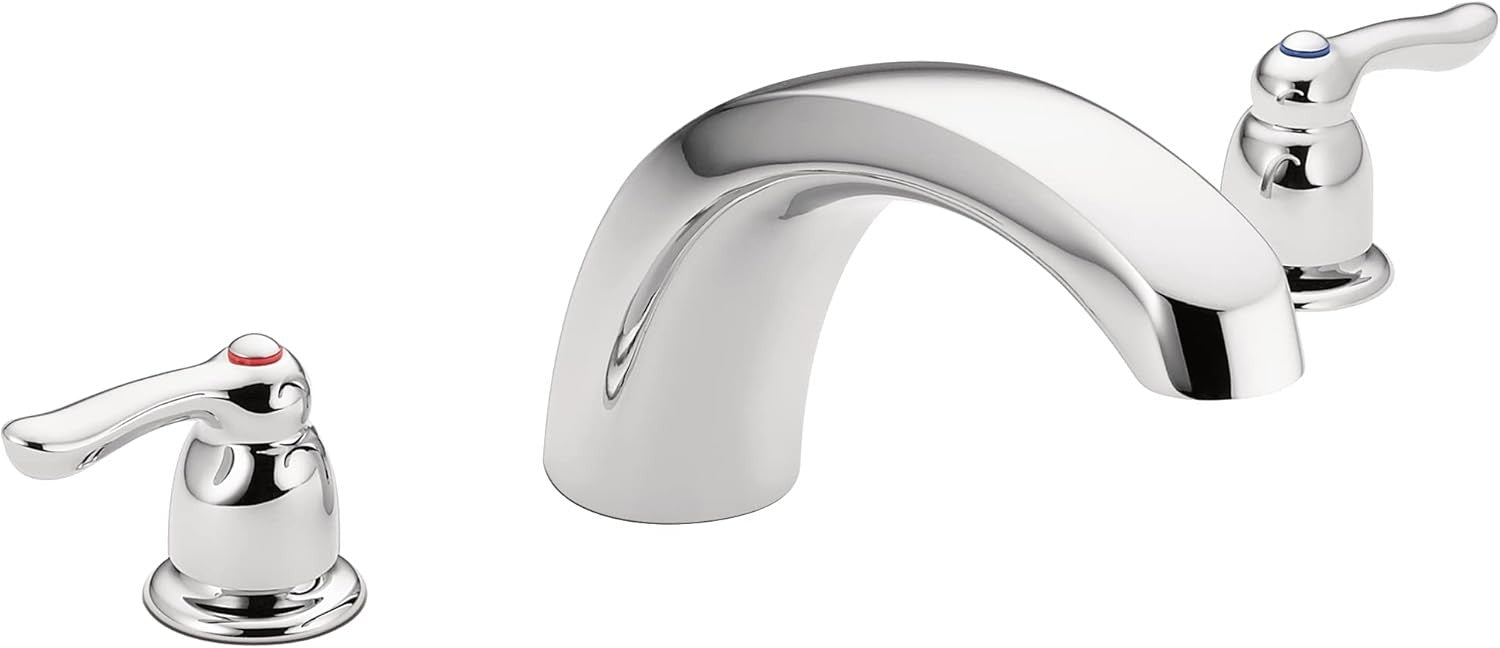 Moen T990 Chateau Two-Handle Low Arc Roman Tub Faucet Trim Set - Chrome