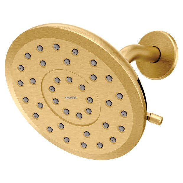 Moen 220R7BG Verso 7" Infiniti Dial Round Rain Shower Head - Brushed Gold