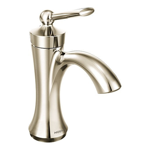 Moen 4500NL Wynford 1-Handle 1-Hole High Arc Bathroom Faucet - Polished Nickel