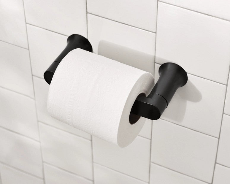 MOEN BH3808BL Genta LX Pivoting Toilet Paper Holder - Matte Black
