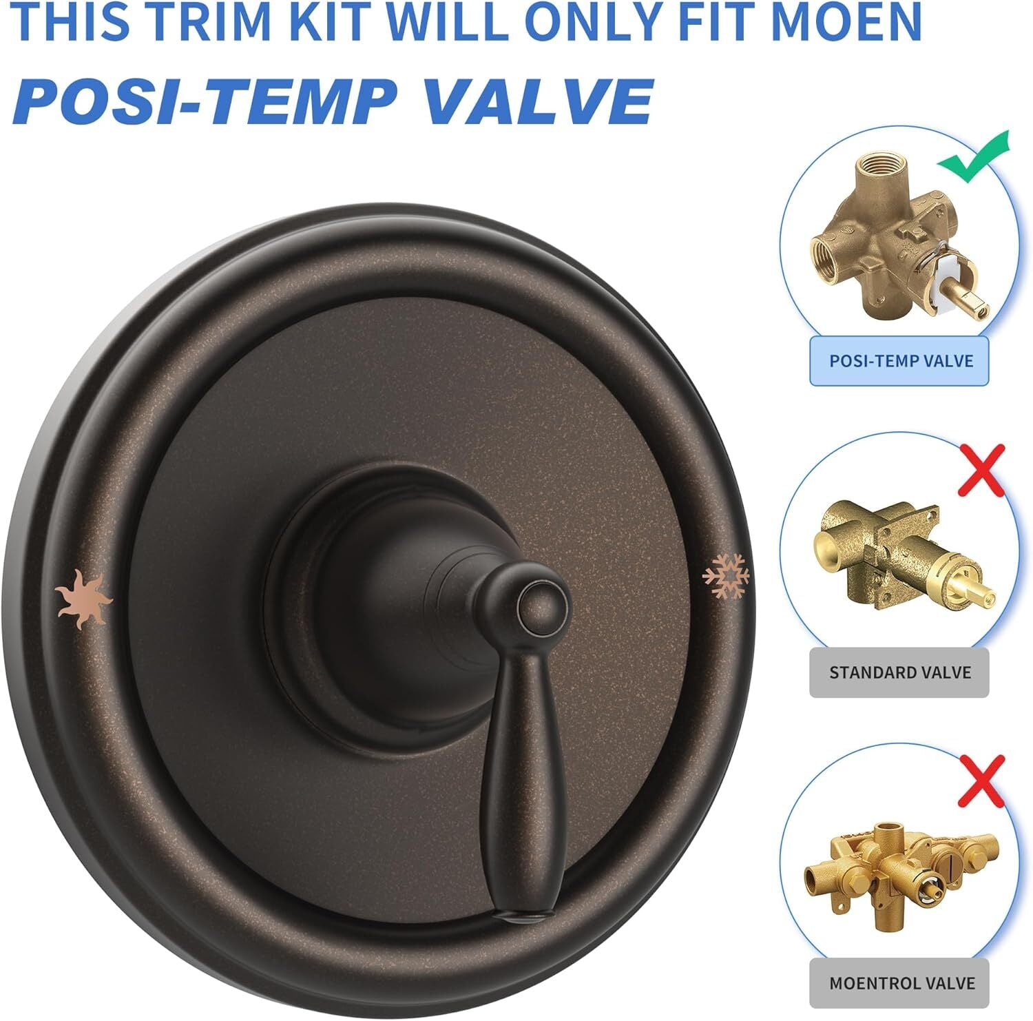 Moen T2151ORB Brantford PosiTemp Pressure Balancing Tub/Shower Oil Rubbed Bronze