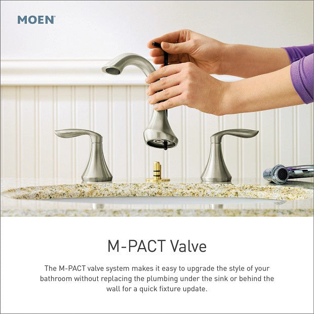 Moen TV6805 Dartmoor Widespread High Arc Bathroom Faucet Polished Chrome