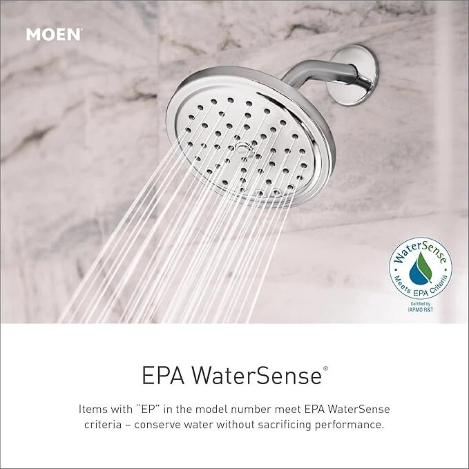 Moen 2995EP Chateau Tub And Shower Faucet Single Function Shower Head - Chrome